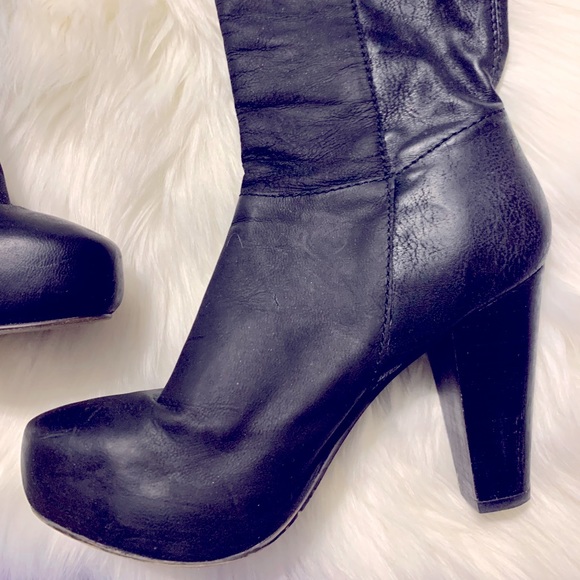 Steve Madden Rannsome Black Boots - Picture 9 of 11